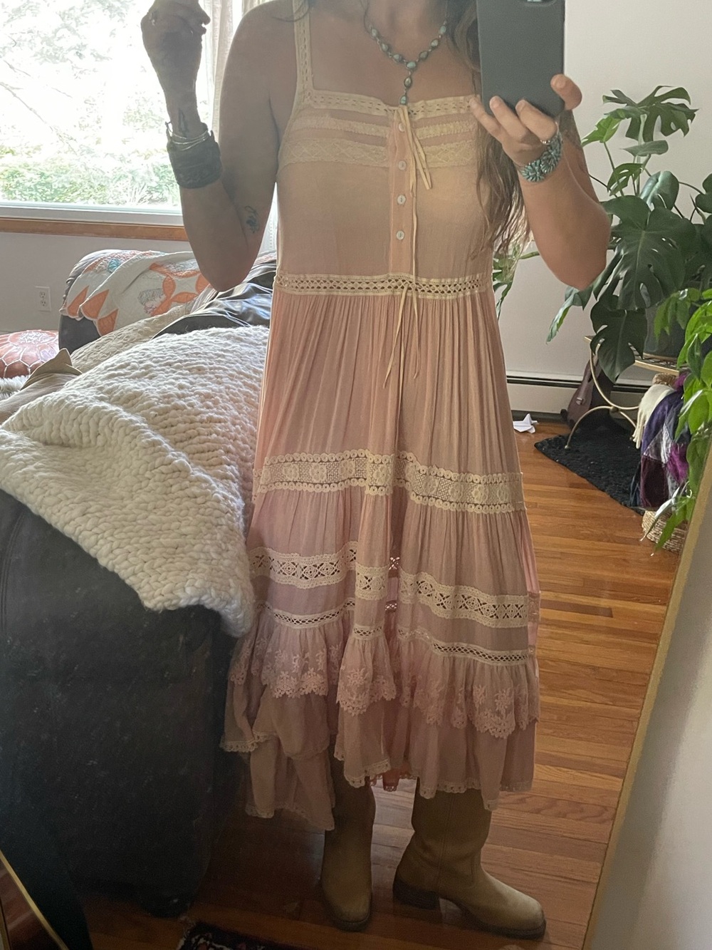 Do not buy! Spell Prairie Dress Peach - Picture 11 of 12